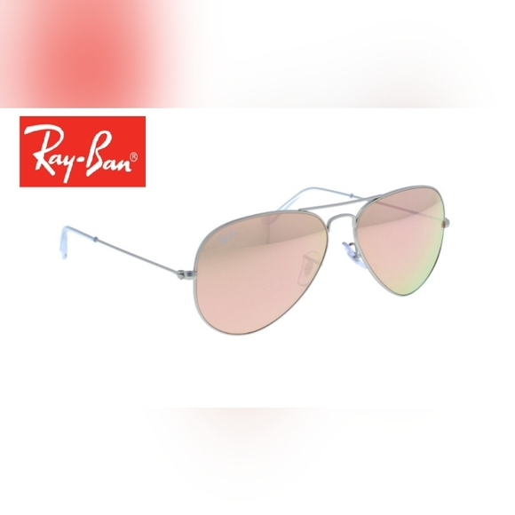 RayBan Aviator Pink Mirror RB3025 New - Picture 4 of 13